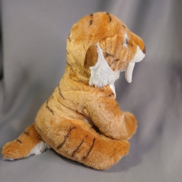 Build A Bear BAB Saber Tooth Tiger 16" Plush Stuffed Animal Fangs Toy 2014 - Picture 6 of 10